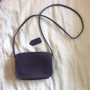 Coach small purse - purple REAL leather #1102